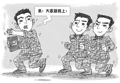 北京军区某司训大队引导学兵党员克服“临时”思想