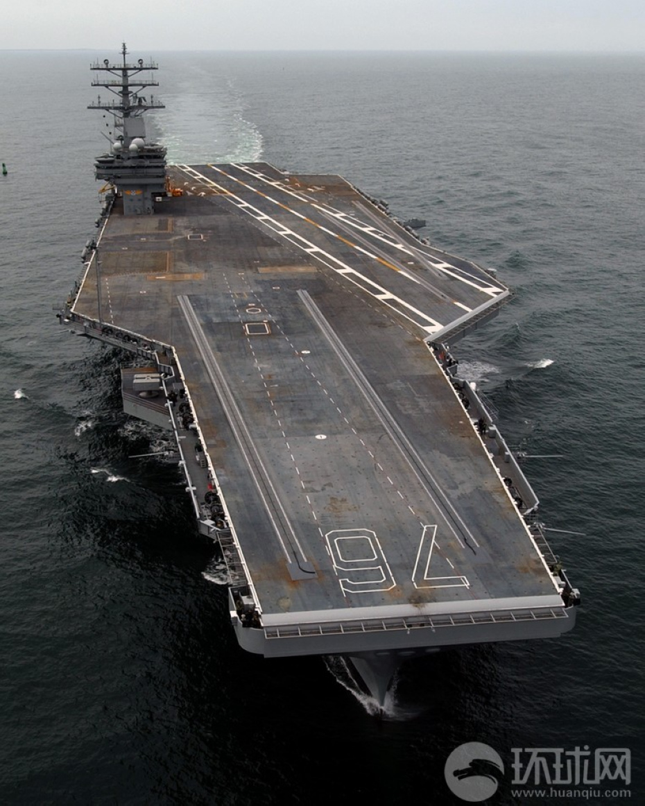 美国海军里根号航空母舰下水仪式1112