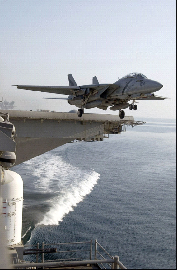 酷实拍国外各式舰载机航母起降瞬间