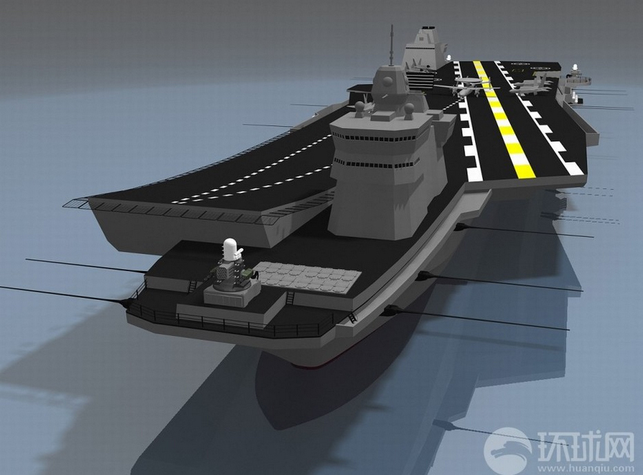 心急韩国网友设计出双舰岛航母