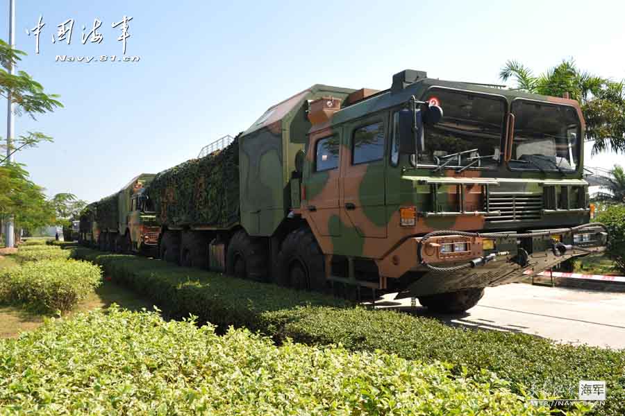 中国鹰击-62岸舰导弹群长途机动实弹打靶