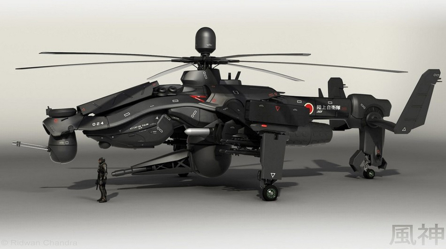 军国主义的野心日本未来武装直升机构想
