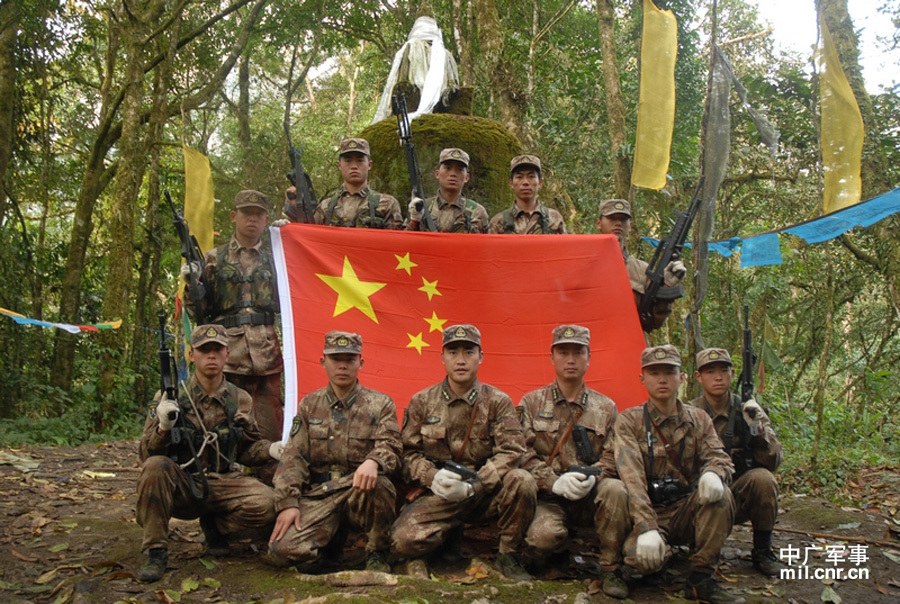 驻藏南部队誓言绝不把领土守小主权守丢