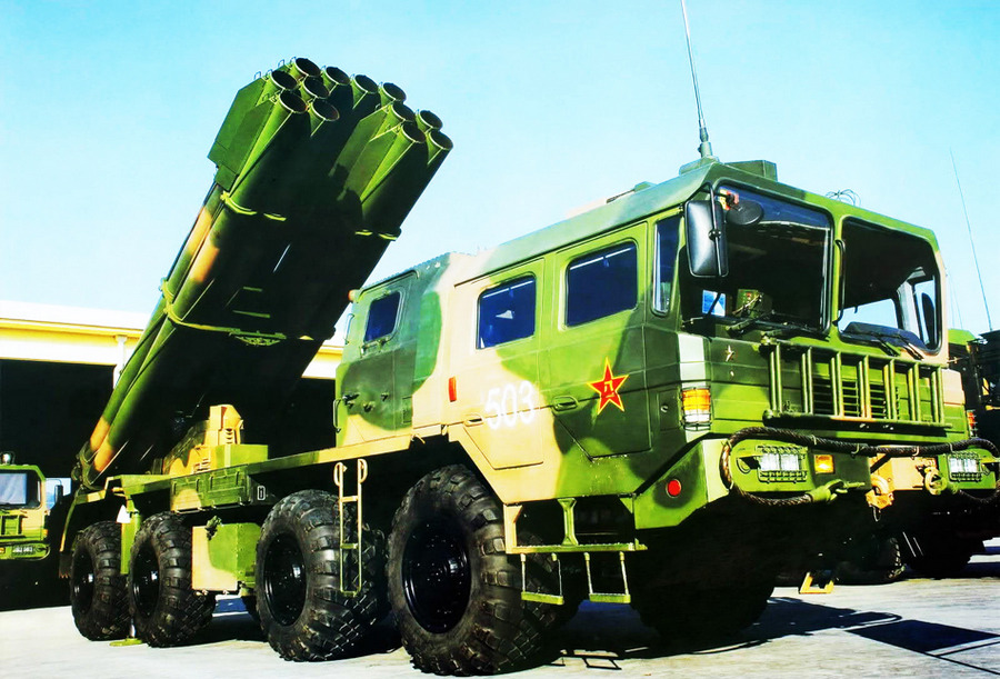 二,phl-03式300毫米12管火箭炮中国phl-03火箭炮,(出口型编号为ar-2)