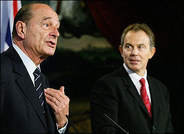 英法峰会分歧依旧 希拉克吁建立更公正国际秩序