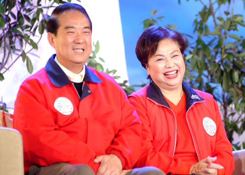 宋楚瑜与夫人陈万水