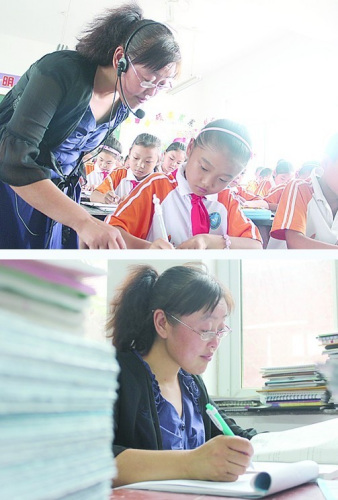 河北"最美女教师"罹患癌症不舍三尺讲台(图)