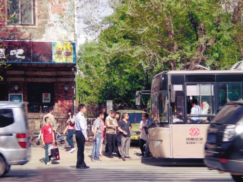 新闻中心 社会新闻  5月16日下午,辽大科技园站,3名乘客要从260路公交