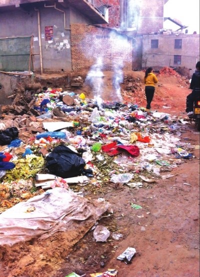 垃圾山常年堆垃圾恶臭招野狗居民担惊受怕(图)