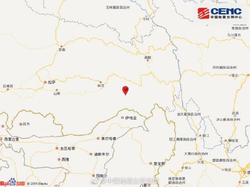 西藏墨脱县发生3.1级地震震源深度6千米