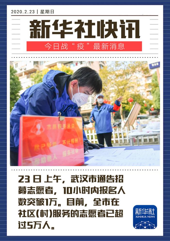武汉招募志愿者,10小时内报名人数突破1万