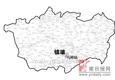 镇雄县乡镇地图图片