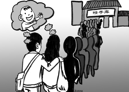 精子库入不敷出 南京两千人排队等精子(图)