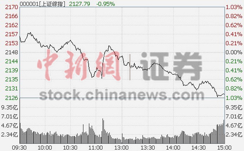 沪指跌0.95%再创调整新低创业板大玩过山车