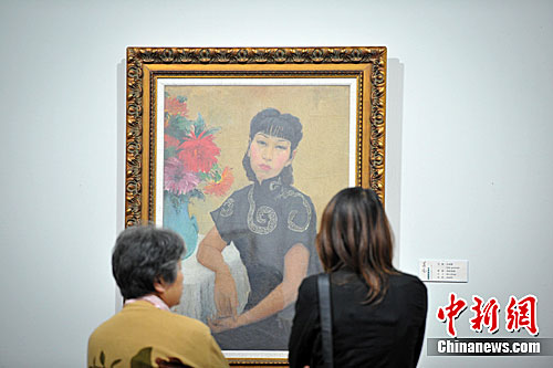 潘玉良画展云南开幕 部分作品首次展出