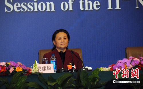 全国人大代表郭建华.中新网记者 程涛 摄