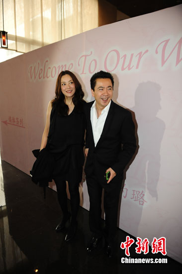 7月6日上午,贾乃亮,李小璐在北京举行婚礼.图为来到婚礼现场的王中磊.