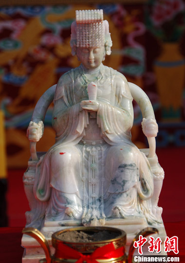 大陆23尊翡翠妈祖像分灵赴台(3)