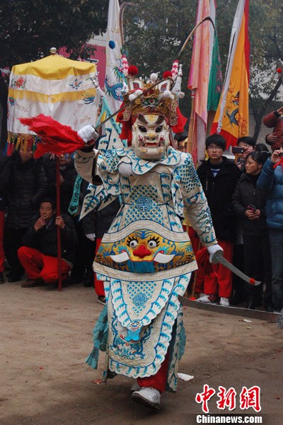 安徽民间祀张祭仪"跳五猖"(2)