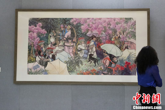图:“大美西双版纳”展汇聚中国工笔画佳作