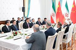 习近平会见伊朗总统鲁哈尼