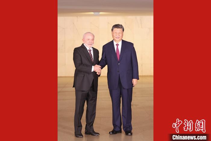高清大图｜习近平出席巴西总统卢拉举行的欢迎宴会