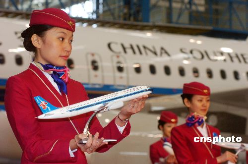 图:南航接收第一百架"空中客车"
