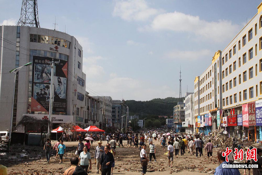 直击洪灾后的吉林市永吉县城