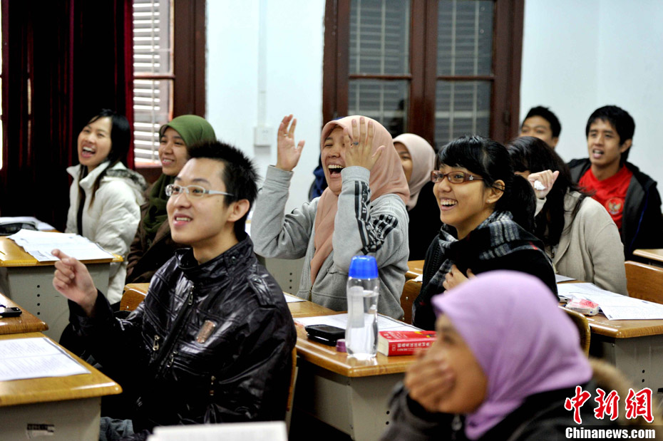 海外留学生福建欢乐学汉语