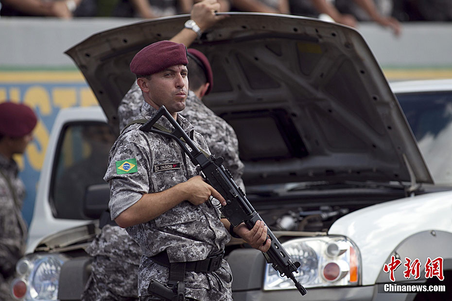 巴西国家警察部队接受特别训练