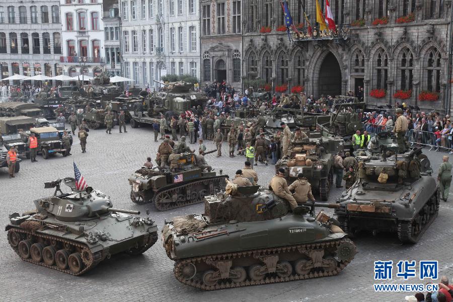 比利时再现二战历史重温胜利喜悦