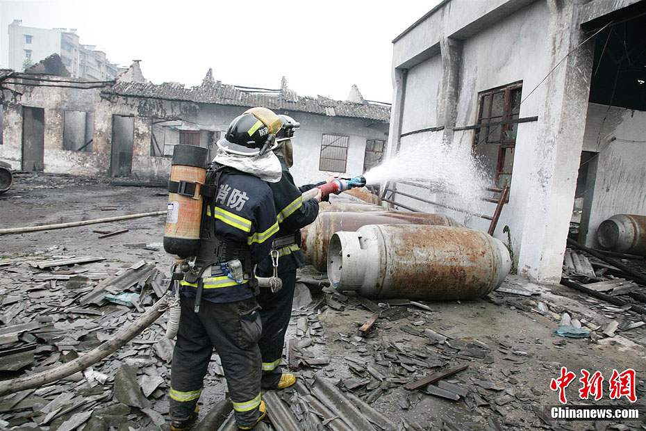 湖北枝江一企业气瓶爆炸致8人伤