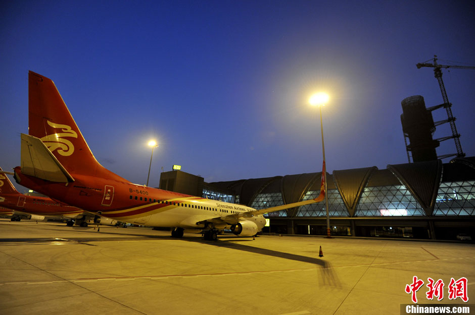 成都双流机场t2航站楼成功试运行