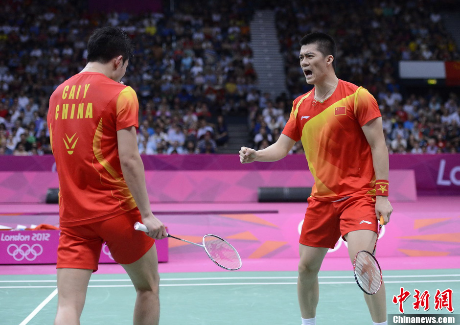 风云组合夺冠 中国包揽5枚羽毛球金牌