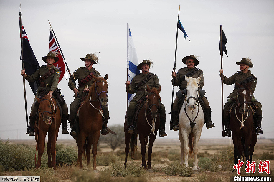 澳大利亚轻骑兵现身以色列纪念贝尔谢巴战役