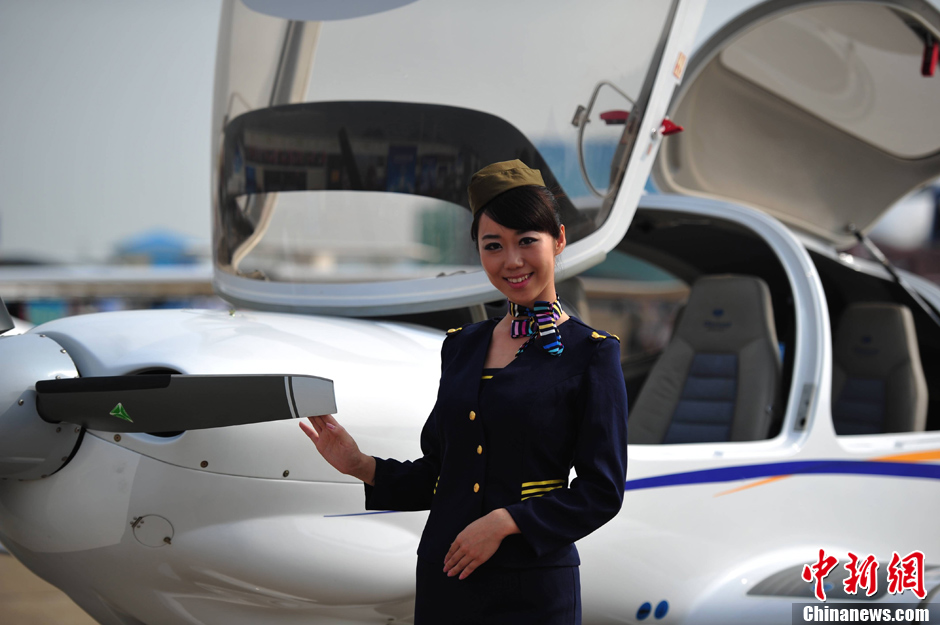 珠海航展上的美女们