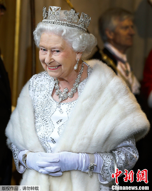 英国国会开幕大典 女王率皇室盛装出席
