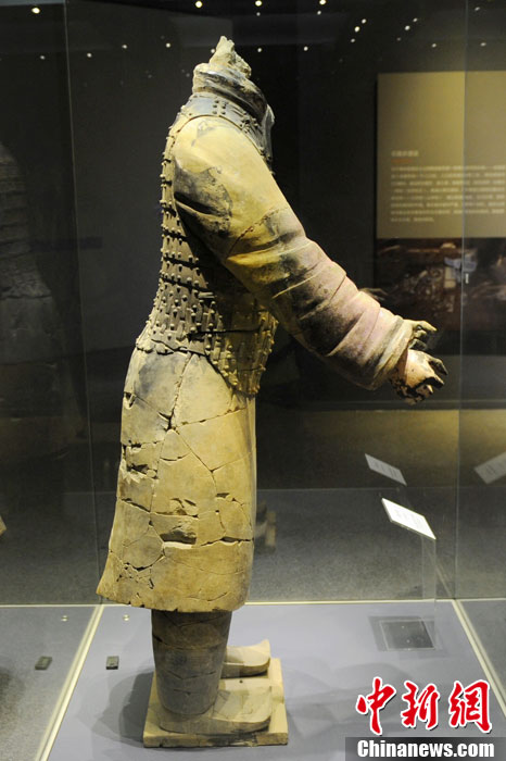 秦兵马俑一号坑御手俑首次对外展出