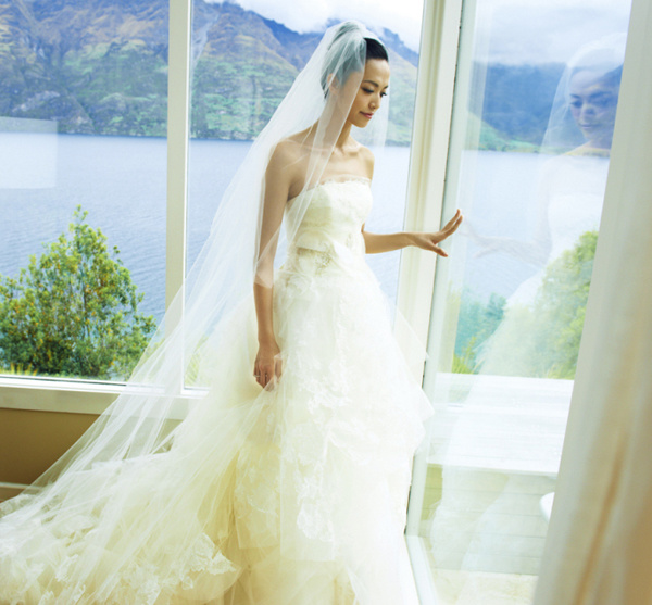 盘点身穿verawang嫁衣的名门新娘