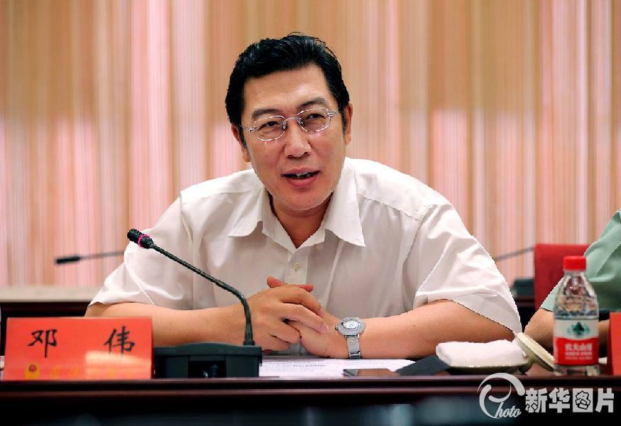 图为亿阳集团股份有限公司董事长邓伟讲话.