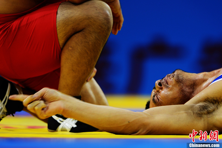 全运会男子120公斤级古典式摔跤决赛 刘德利夺冠