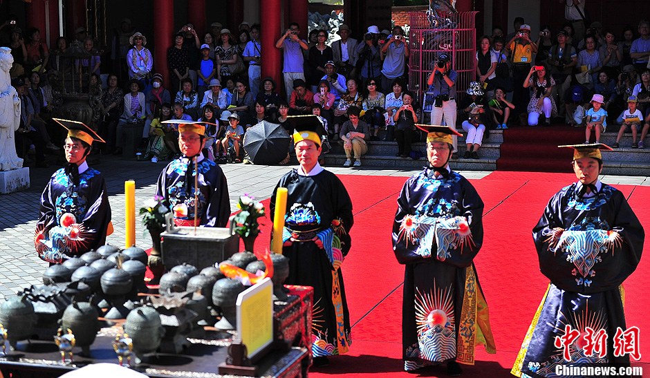 日本长崎县举行大型祭孔活动