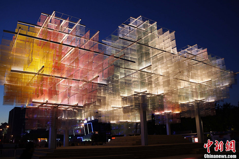 国际建筑艺术双年展大型公共艺术作品在北京鸟巢展出