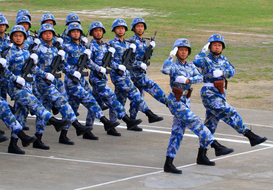 海军陆战队实战演习 庆祝成立30周年