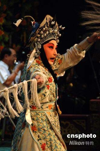 闽台京剧票友交流会台湾票友表演花木兰