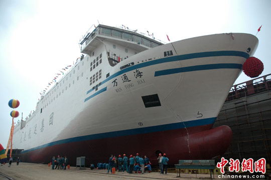 中国最大客滚船9月投入大连—烟台航线营运