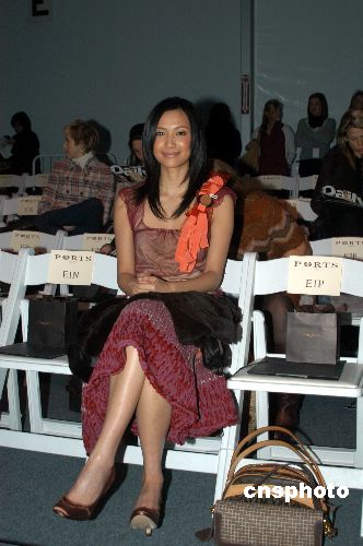 图徐静蕾捧场纽约时装周