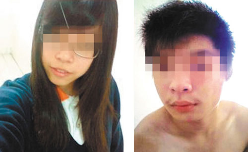 台湾一对高中情侣相拥坠楼殉情 女死男重伤(图)