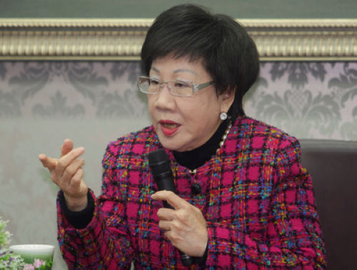 吕秀莲 图片来源:台湾"中央社"