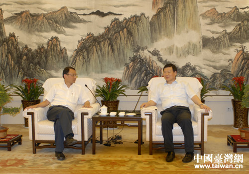 陕西省长娄勤俭会见台湾客人焦佑伦一行